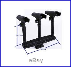 TWO Sets Triple Rod Holder (for 6 Rods!) with Extenders FREE SHIPPING
