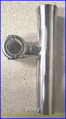 Taco Sport 1-5/8 Stainless Steel Clamp-on Adjustable Rod Holder Silver