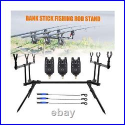 Taruor Adjustable Retractable Carp Fishing Rod Stand Holder Fishing Pole Pod