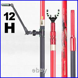 Telescopic Fishing Rod Pole Holder Rack Bracket Stand Carbon Aluminum Adjustable