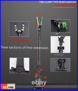 Telescopic Fishing Rod Pole Holder Rack Bracket Stand Carbon Aluminum Adjustable