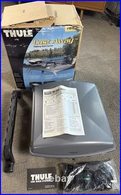 Thule Cast Away Fishing Rod Carrier Roof Rack #885, Locking, Holds 4 Rods, New
