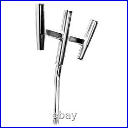 Tigress Triple Aluminum Kite Rod Holder Bent Butt Polished 88158 UPC 6610