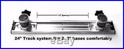 Track System for Fishing Rod Holders High Seas Gear Brand 24 x 3 Aluminum New