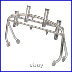 Tracker Boat Fishing Rod Holder Rocket Launcher 4 Pole 47 1/2 Inch Polished