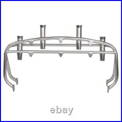 Tracker Boat Fishing Rod Holder Rocket Launcher 4 Pole 47 1/2 Inch Polished