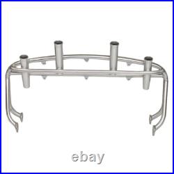 Tracker Boat Fishing Rod Holder Rocket Launcher 4 Pole 47 1/2 Inch Polished