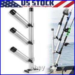 Triple Rod Tree for Boats, Heavy-Duty Marine-Grade Aluminum Rod Holder System