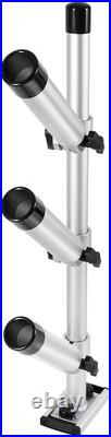 Triple Rod Tree for Boats, Heavy-Duty Marine-Grade Aluminum Rod Holder System