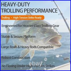 Triple Rod Tree for Boats, Heavy-Duty Marine-Grade Aluminum Rod Holder System, 3