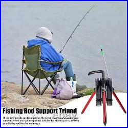 Tripod Fishing Rod Holder Aluminum Alloy Fishing Rod Tripod Floor Standing Rack