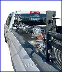 Truck Bed Fishing Rod Holder Aluminum Black RB200