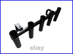 Truck Bed Rail 5 Pole Rod Trasport Travel Holder Rack Dev Fishing RB 150