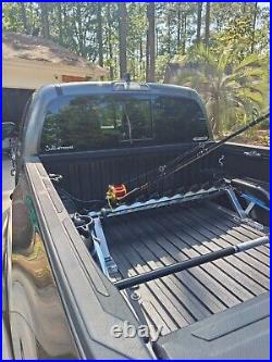 Truck Bed/Wall Mount Fishing Rod Rack Adjustable Angle Rod & Reel Holder Storage