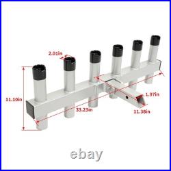 Truck Hitch Mount Fishing Rod Holder 6 Tube For 2 Receiver Rod Rack