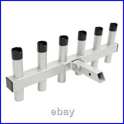 Truck Hitch Mount Fishing Rod Holder 6 Tube For 2 Receiver Rod Rack