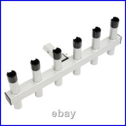 Truck Hitch Mount Fishing Rod Holder 6 Tube For 2 Receiver Rod Rack
