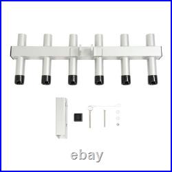 Truck Hitch Mount Fishing Rod Holder 6 Tube For 2 Receiver Rod Rack