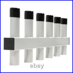 Truck Hitch Mount Fishing Rod Holder 6 Tube For 2 Receiver Rod Rack