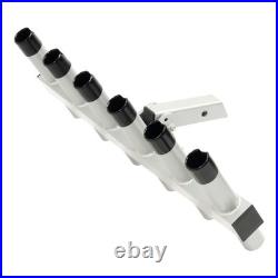Truck Hitch Mount Fishing Rod Holder 6 Tube For 2 Receiver Rod Rack