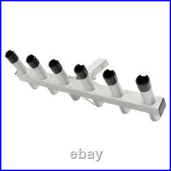 Truck Hitch Mount Fishing Rod Holder 6 Tube For 2 Receiver Rod Rack