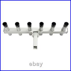 Truck Hitch Mount Fishing Rod Holder 6 Tube For 2 Receiver Rod Rack