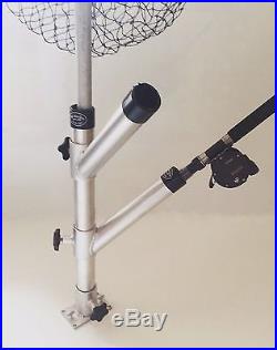 Twin Adjustable Rod Holder Tree with Base. Fishing boat accessories. Fits Track