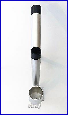 Twin Fixed Dispy Rod Holder Tree with CUP HOLDER. Aluminum Fishing Rod Holders