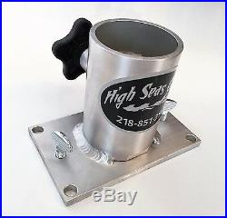 Twin Fixed Dispy Rod Holder Tree with CUP HOLDER. Aluminum Fishing Rod Holders