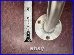Two Rod Transom Console Mount Fishing Rod Holder Rack 10 Polished Aluminum