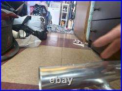 Two Rod Transom Console Mount Fishing Rod Holder Rack 10 Polished Aluminum