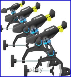 Upgraded Fishing Rod Holder with Button-Lock 360° Dual Rotation, Universal Silico