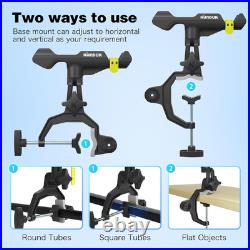 Upgraded Fishing Rod Holder with Button-Lock 360° Dual Rotation, Universal Silico