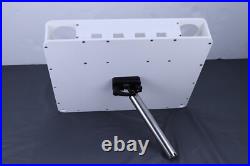 Utility Boat Table withRod Holder Mount Portable Boat Caddy Organizer Marine Table