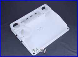 Utility Boat Table withRod Holder Mount Portable Boat Caddy Organizer Marine Table