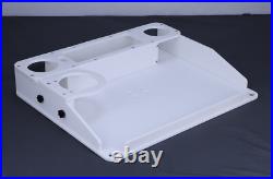 Utility Boat Table withRod Holder Mount Portable Boat Caddy Organizer Marine Table