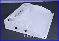 Utility Boat Table withRod Holder Mount Portable Boat Caddy Organizer Marine Table