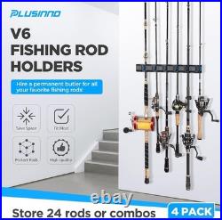 V6 Vertical Fishing Rod Holders Support Heavy Rod Combos