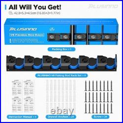 V6 Vertical Fishing Rod Holders Support Heavy Rod Combos