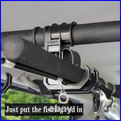 Vehicle Fishing Rod Holder, 6 Rod Capacity, Heavy Duty Adjustable 34-57 Inch, Ca