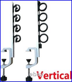 Versatile Clamp-On Fishing Rod Holder for Truck & Boat Holds 4 Rods Securely