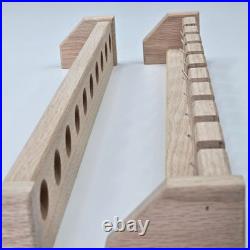 Vertical Fly Rod Rack, 22 inch wall mount fly fishing pole holder, unfinished Vertical Fly Rod Rack, 22 inch wall mount fly fishing pole holder, unfinished