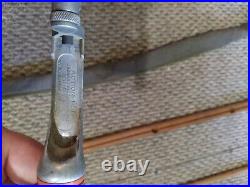 Vintage Fishing Action Rod Orchard Smooth Caster Metal Handle pole reel holder