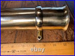 Vintage Old Polished Bronze Fishing Rod Holder 10 1/4