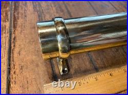 Vintage Old Polished Bronze Fishing Rod Holder 10 1/4
