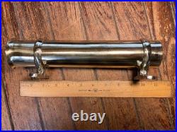 Vintage Old Polished Bronze Fishing Rod Holder 10 1/4