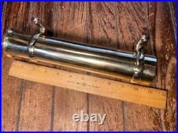 Vintage Old Polished Bronze Fishing Rod Holder 10 1/4