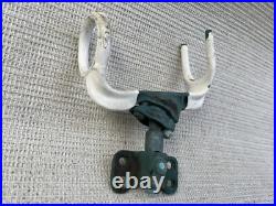Vintage bronze fishing rod holder with side mount