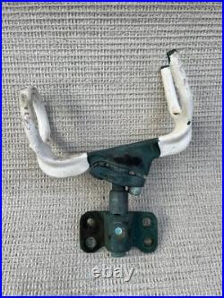 Vintage bronze fishing rod holder with side mount