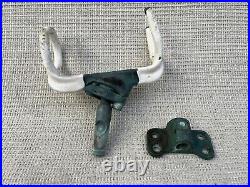Vintage bronze fishing rod holder with side mount